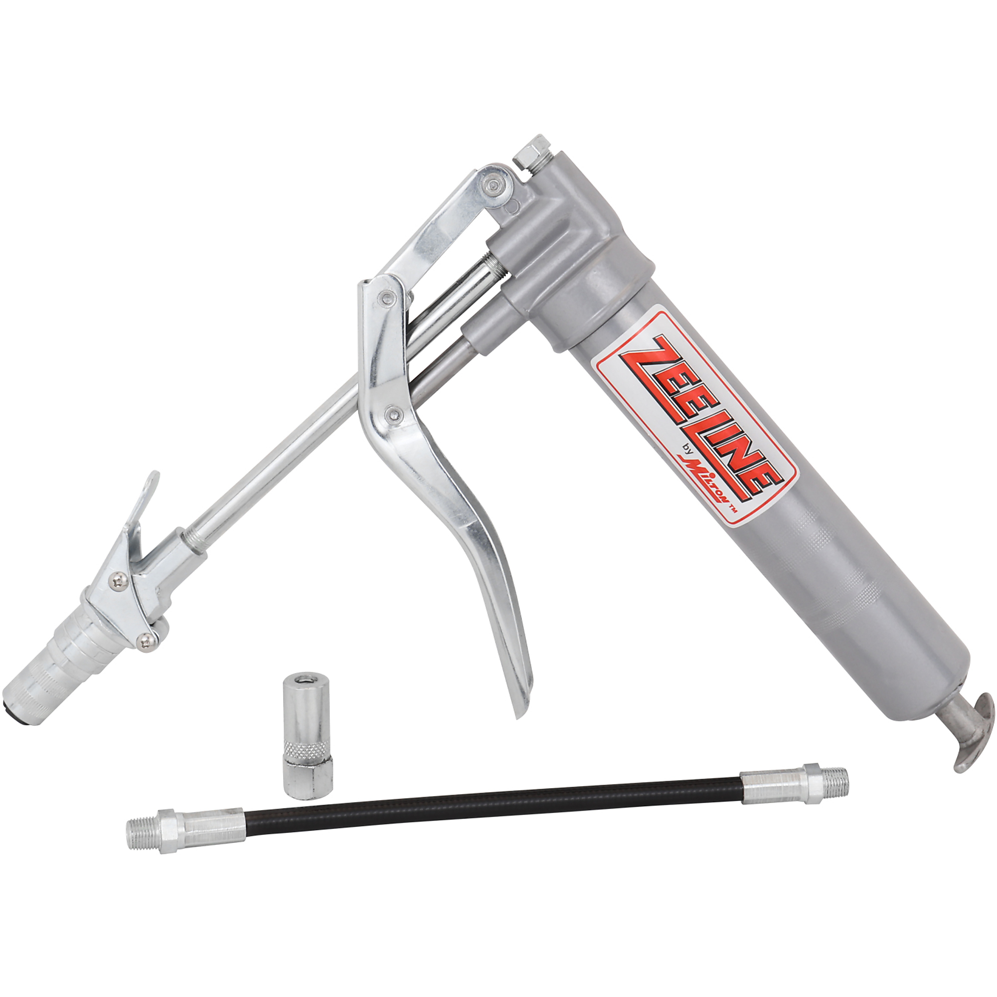 Zee Line Light-Duty Mini Pistol Action Grease Gun — 3,000 PSI, Aluminum Cast Head, 3 Oz. Cartridges, Locking Coupler, Model# ZELD5-LC